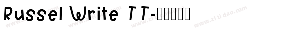 Russel Write TT字体转换